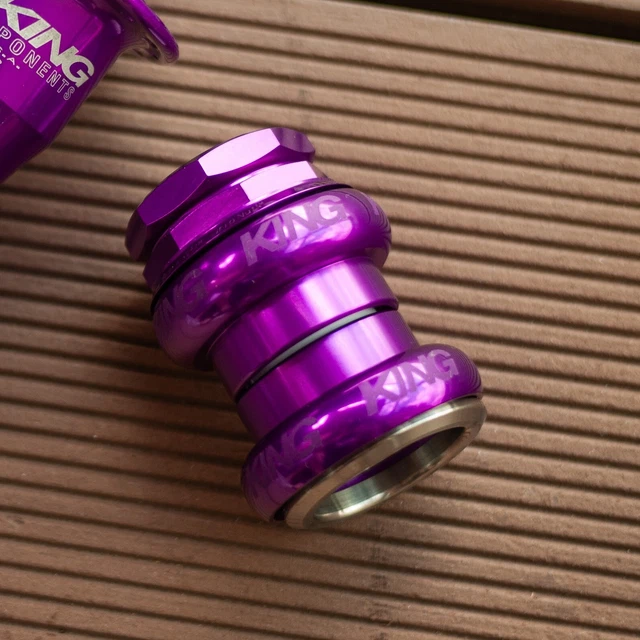 Chris King GripNut ヘッドセット 1-1/8インチバイオレット Chris King