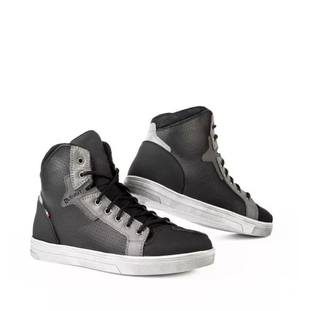 Scarpa Moto Scooter Estiva Pelle Traforata Eleveit Freeride Air 41 Protezioni