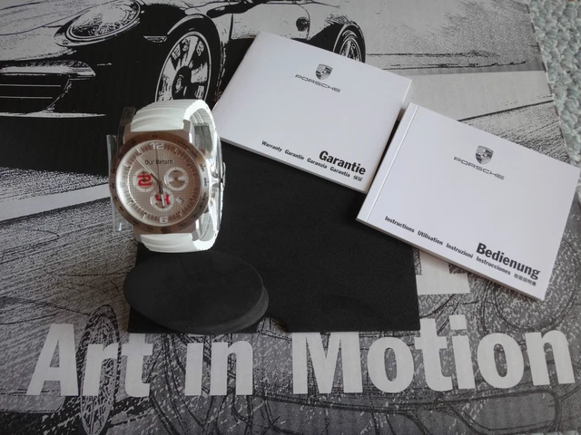PORSCHE Course Chronographe Montre Édition Limitée Notre Retour Neuf En Boite /