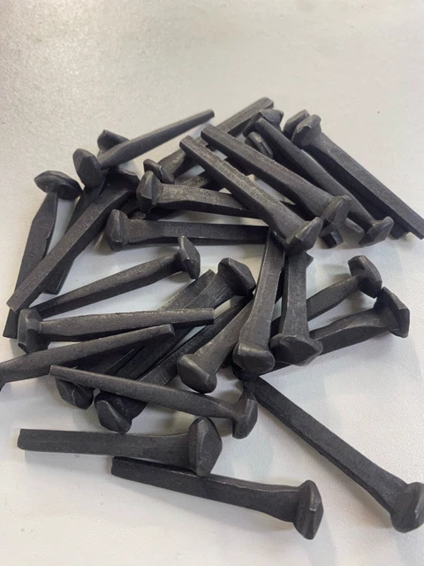 Rosehead Nails 1 1/2" 40mm Black Cut nails Rustic Vintage TRADITIONAL pack 5 10