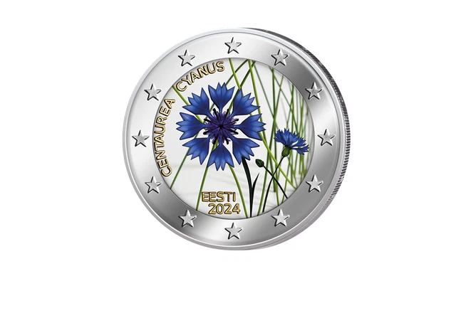 2 Euro Münzen Mit Blumen