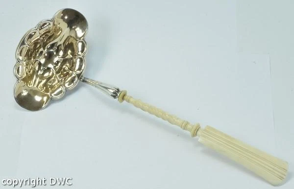 Boglekelle paleta con mango 13 lote plata original Biedermeier alrededor de 1840 antiguo