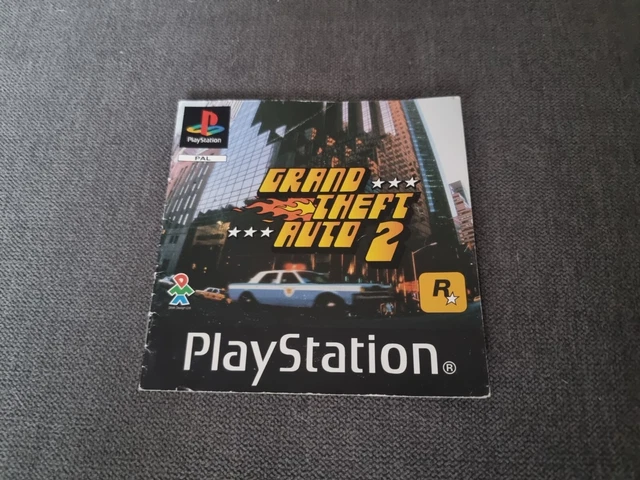 Jeu GTA 2 Grand Theft Auto PS1 - Version PAL Avec Boîte Et Notice - Très Bon état