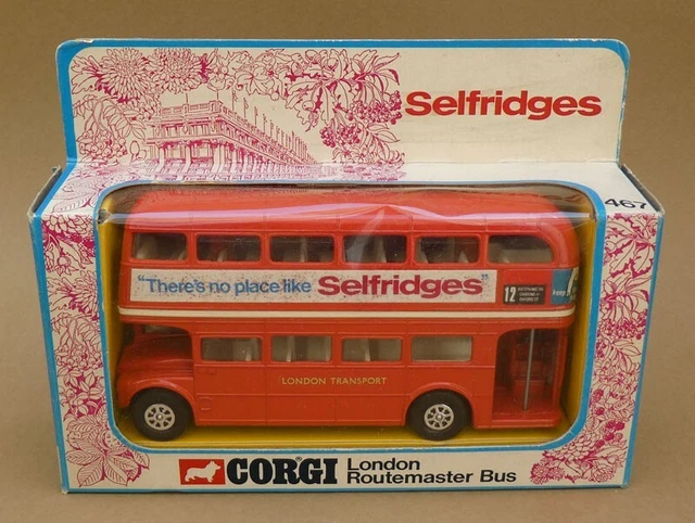 Corgi Toys - Nr. 467 London Routemaster Bus Selfridges (Made in England, 1978) Corgi Toys - Nr. 467 London Routemaster Bus Selfridges (Made in England, 1978)
