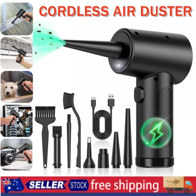 51000RPM Cordless Air Duster Compressed Air Blower Computer Cleaning Cleaner