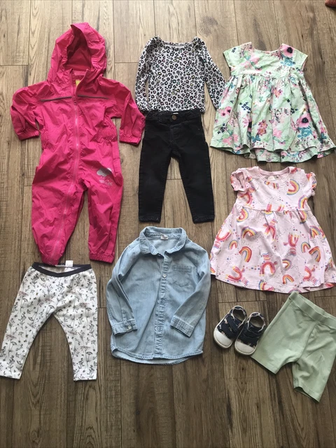 baby girls clothes 12-18 months bundle next river island zara clarks regatta HM