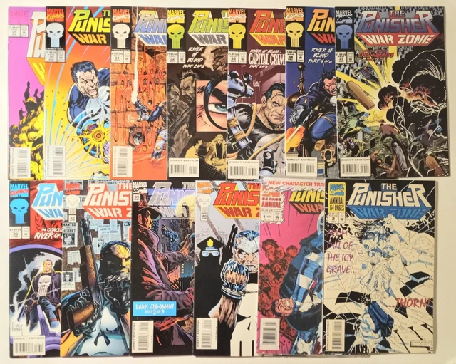 The Punisher War Zone #29 - #40 no #37 + Annual #1 #2 Vol 1. 13 Comic Book Lot