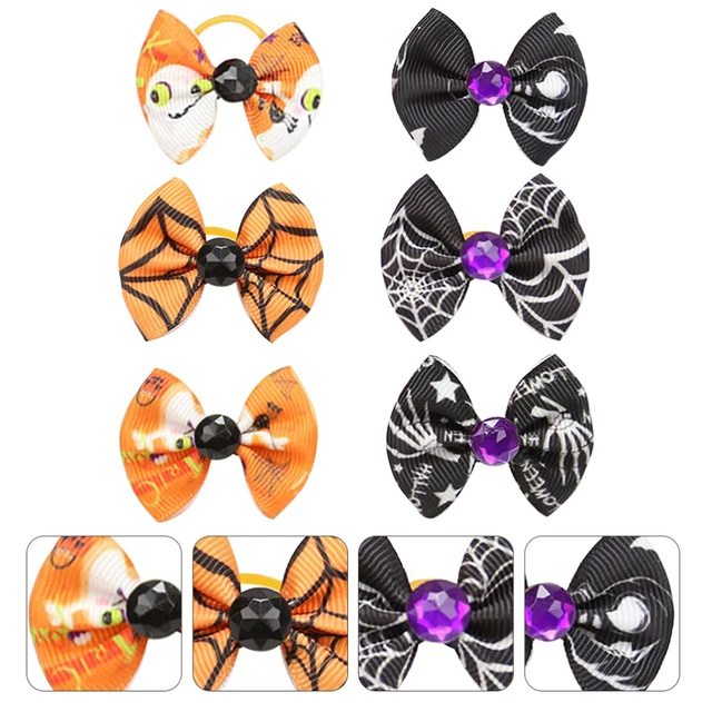 6 Pcs Coiffe Chien Chat Arcs De Toilettage Pour Chiots Cheveux Accessoires