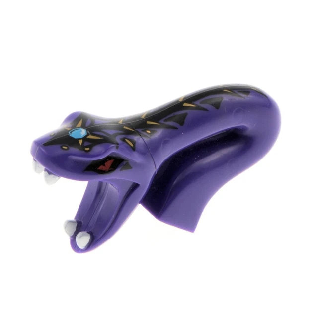 1x Lego Figurine ninjago Tête Pythor Chumsworth Serpent Violet njo060 98154pb01