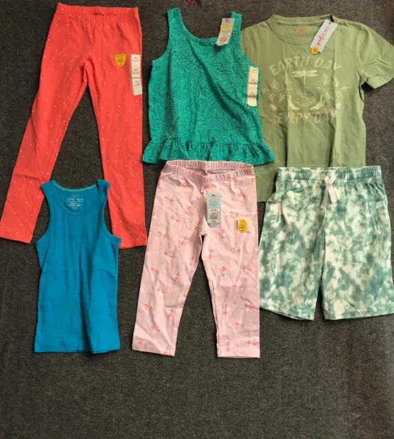 6 PACK Namebrands Assorted Cloth Bundle Size Medium 7-8 Multicolor Casual NWT
