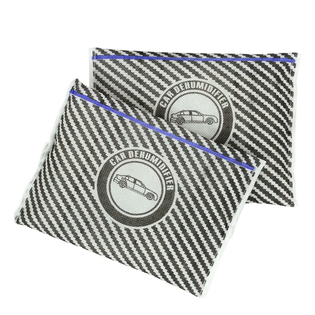 2 x 200g Car Dehumidifier Silica Gel Pad Reusable Moisture Absorber Damp Bag