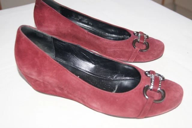 Chaussures Sneakers Compensées Arcus - En Nubuck Marron, Semelles En Hévéa Naturel, Taille 37, Très Peu Portées