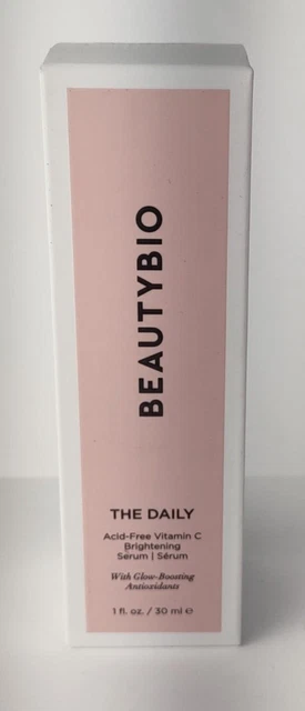 Beauty Bio The Daily Acid -Free Vitamin C Brightening Serum 1 oz Sealed