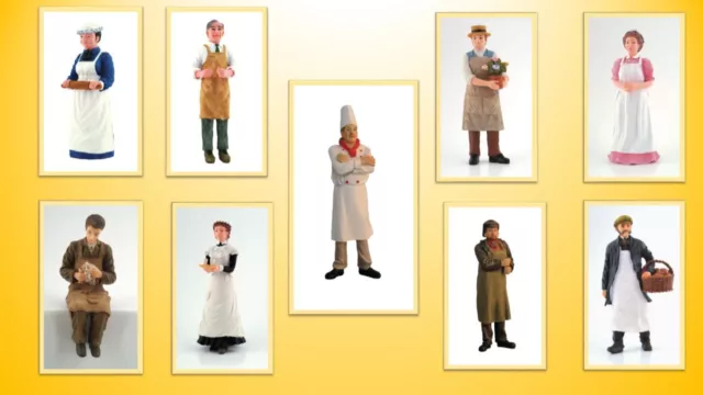 1:12 scale dolls house miniature resin dolls  domestics & tradesmen choice of 9
