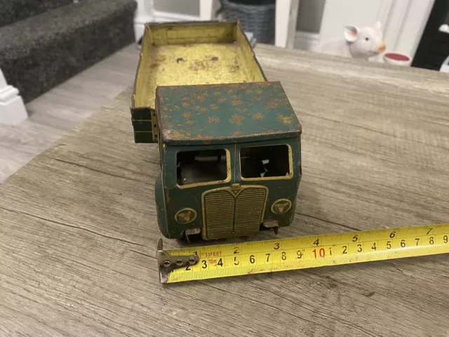 Vintage Tinplate Toy Mettoy Tipper Lorry In Need Of Tlc