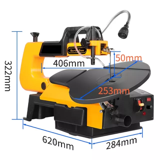 16 Inch Multifunctional Speed Regulating Wire Saw Machine Woodworking Table Saw