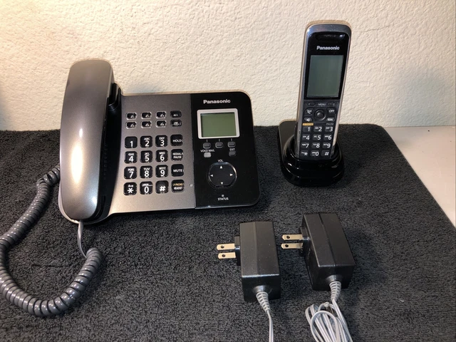 Panasonic Kx-Tgp550 Sip Dect 2-In-1 Base Unit Phone & Cordless Handset Black!!