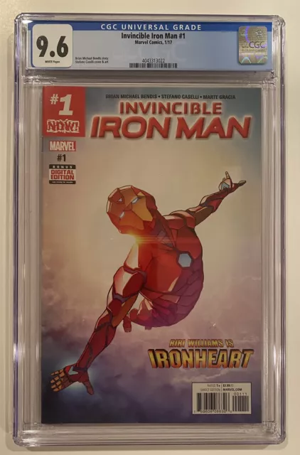 Invincible Iron Man #1 Marvel Comics 2017 CGC 9.6 White Pages