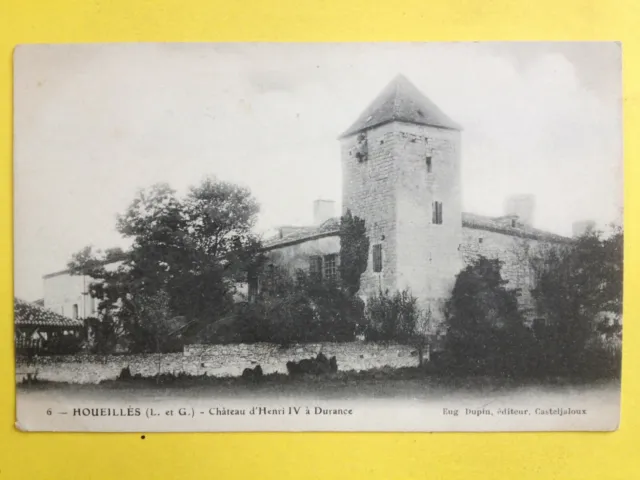 cpa DURATION (Lot and Garonne) HENRI CHÂTEAU IV Castle Burg Hunting Relay