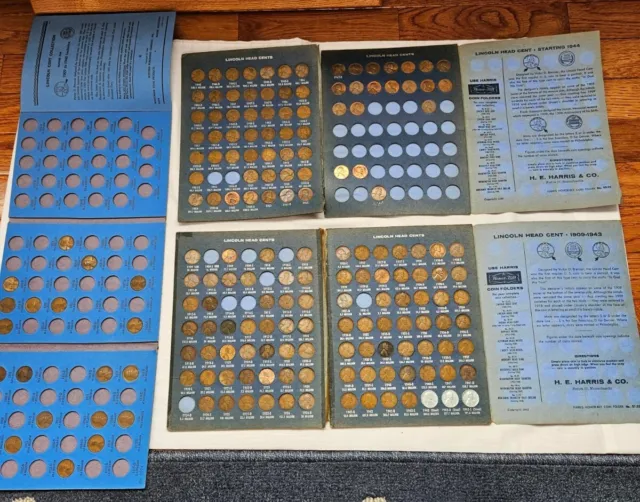 LINCOLN HEAD CENT COLLECTION 1909 TO 1943 177 coins, Whitman 9004 VDB