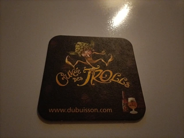 Sous bock de bière cuvée des trolls