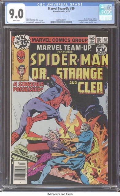 Marvel Team-Up #80 1979 CGC 9.0 White Pages - Dr Strange & Clea. Wong app.