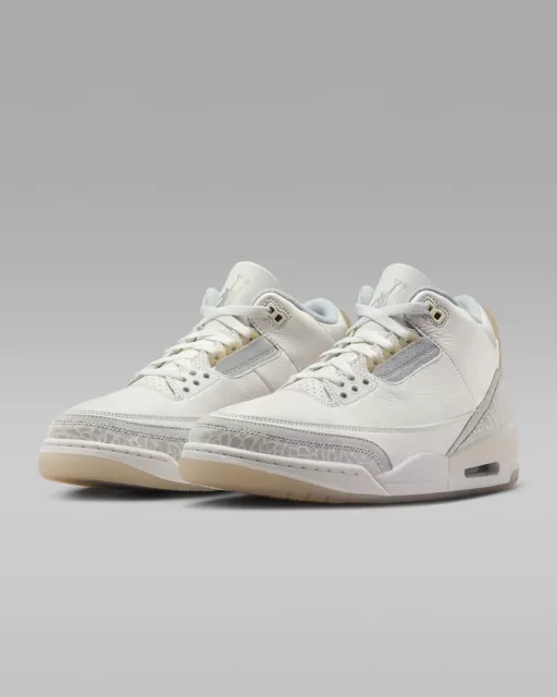 Nike Air Jordan 3 Retro Craft - Marfil/Gris Niebla-Crema - Nuevo-Talla. 11,5