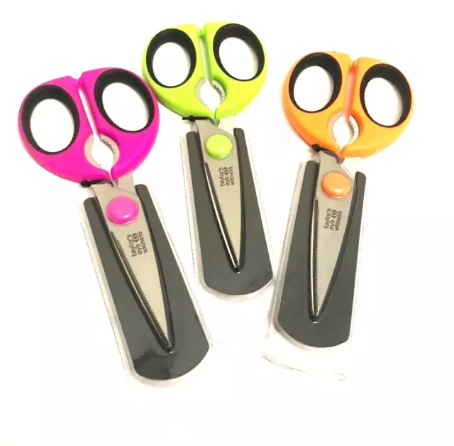 NEW Taylor's Eye Witness Soft Grip Scissors Shear. With Bottle Opener-various