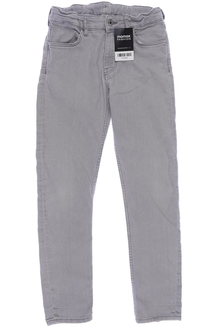 H&M jeans ragazzi pantaloni denim taglia EU 146 elastan cotone grigio #7m048dt