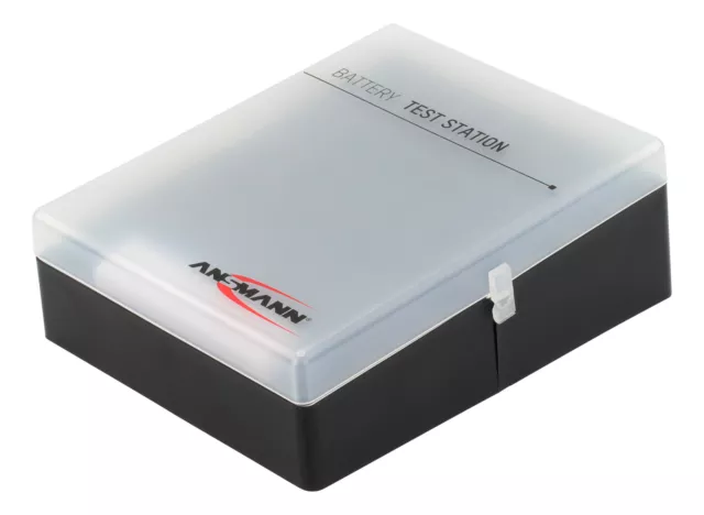 ANSMANN Batteriebox inkl. Akkutester für AAA Micro, AA Mignon & 9V Block Akkus 2