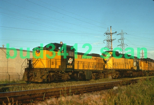 CNW Chicago & North Western RS1 #1068 at Wauwatosa WI 1973 DUPLICATE Slide!