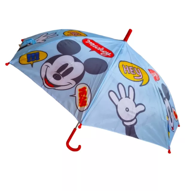 Large Mickey Mouse Umbrella Hey Mickey Kids Blue Cartoon Character Rain School
