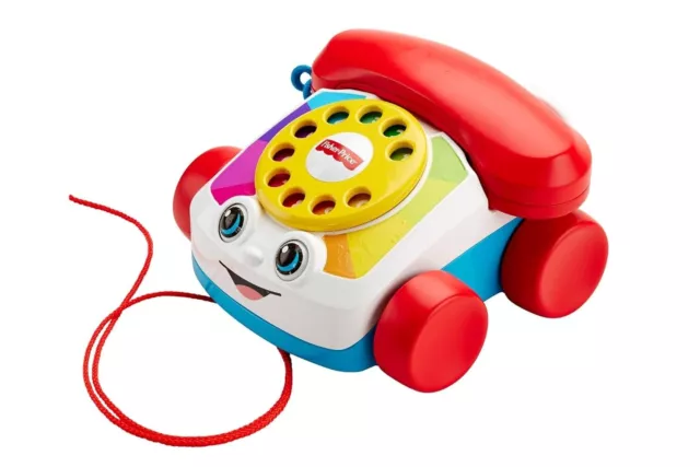 Fisher-Price - Plappertelefon Motorikspielzeug mit Geräuschen, Babyspielzeug