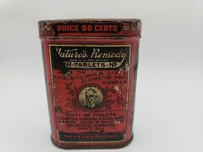 Vintage Tin Nature's Remedy NR Tablets