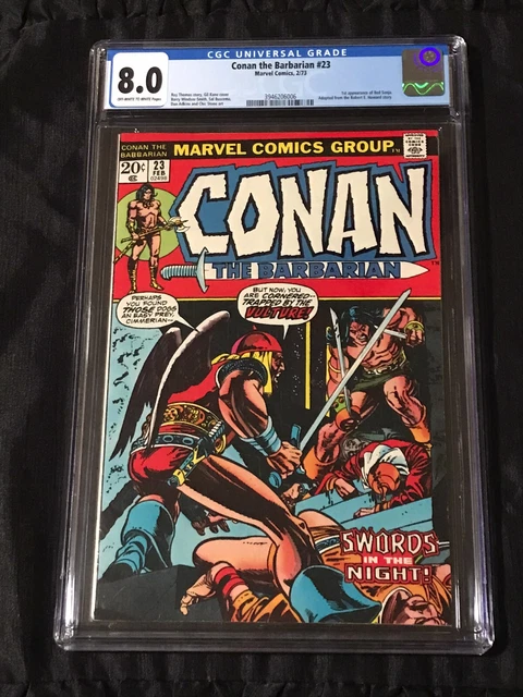 Marvel Comics 1973 Conan the Barbarian #23 CGC 8.0 VF Red Sonja 1st Appearance!