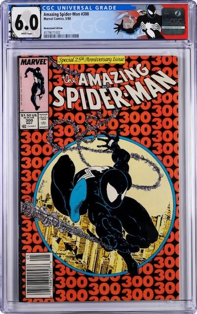 Amazing Spider-Man 300 CGC 6.0 Newsstand 1st Venom Marvel 1988 Custom Label
