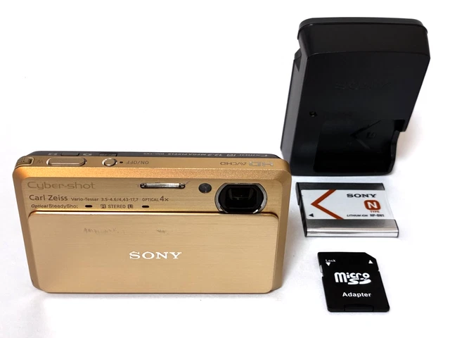 SONY CYBER-SHOT DSC-TX9 Digital Camera - Gold - From Japan in Good