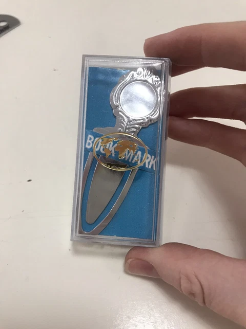 unbranded Silver bookmark on plastic box