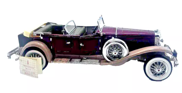 Franklin Mint Precision Die-cast Car 1:24 1930 Duesenberg J Derham Tourster NWT