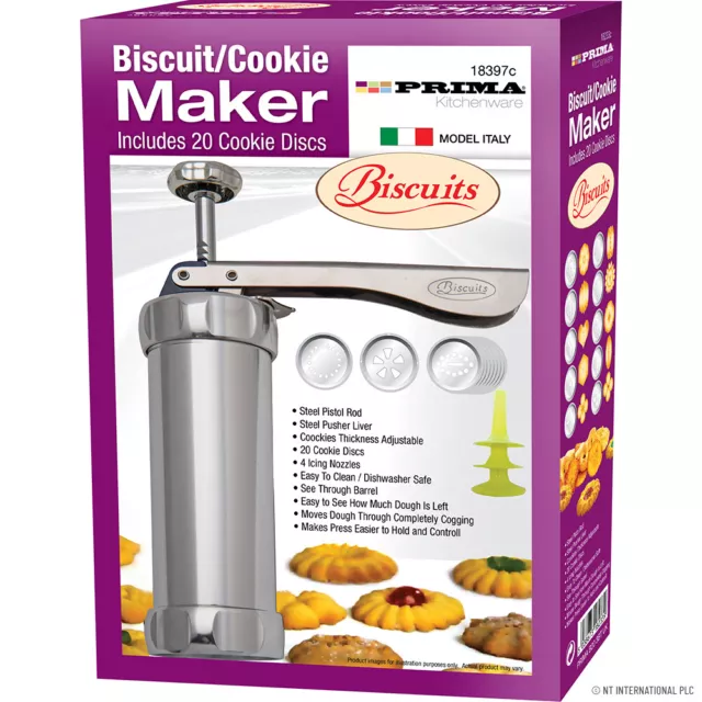 25Pc Biscuit Maker Shaper Decorating Set Cookie Press Pump Machine Cake Cutter