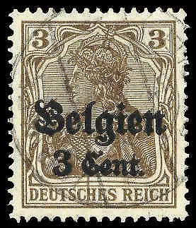 Dt. Bes. I. WK Belgien Nr. 11 a II gest. (1720010446)