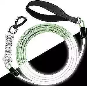 Reflective Dog Leash Chew Proof: 5 ft Heavy Duty Dog Lead for 5ft Light green