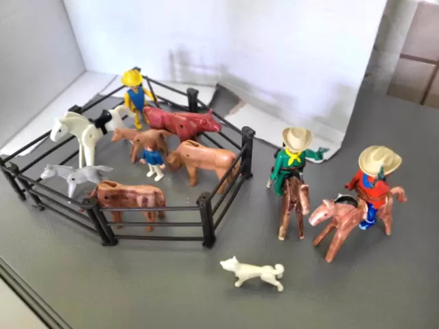 Playmobil Western Klicky Color Rinderherde mit Cowboys + Pferde + Hund Dog