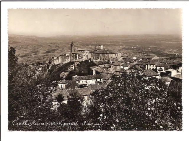 Cartolina Castel Azzara  Grosseto Panorama  1963