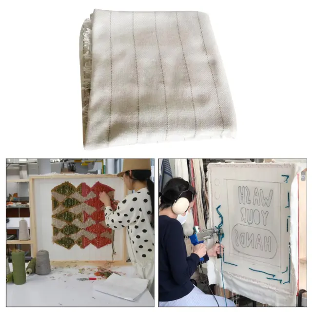 Punch Needle Monks Cloth Needlework Fabric Gift Soft Handmade DIY