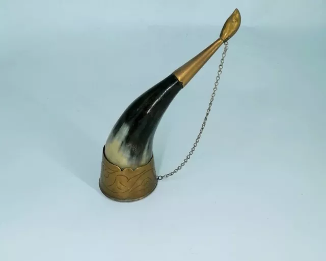 Soviet-Era Wine Horn | Authentic Vintage Drinking Horn | Unique Farmhouse Decor