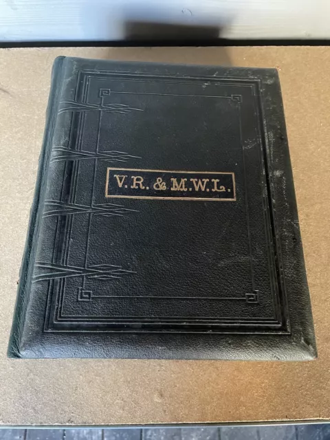 Antique, 1800s, Victorian Leather Photograph Album