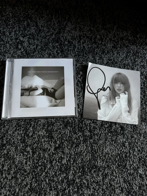 Signed Insert Cd TAYLOR SWIFT - The Tortured Poets Department CD And Signed Autographed ...
