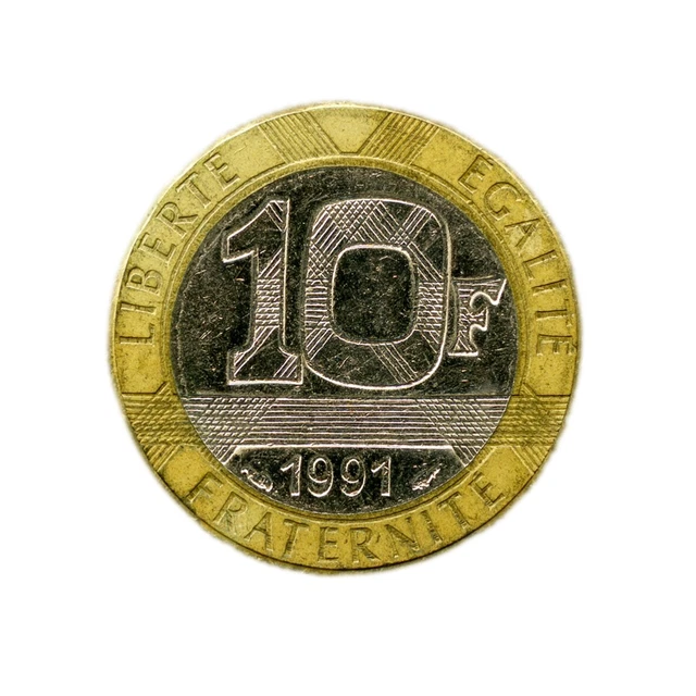 10 francs Génie de la bastille 1991. pièce de monnaie française