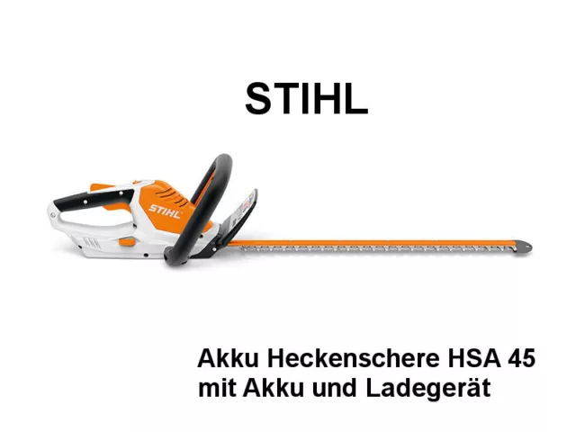 STIHL Akku Heckenschere HSA 45 mit Akku und Ladegerät